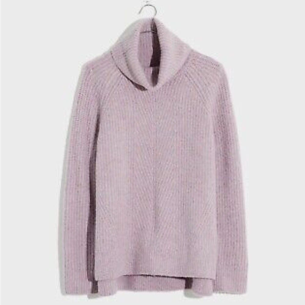 NWT Madewell Mercer Turtleneck Sweater Size S Heather Wisteria